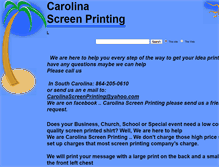 Tablet Screenshot of carolinascreenprinting.com